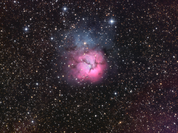 M20 trifid nebula LRGB - астрофотография