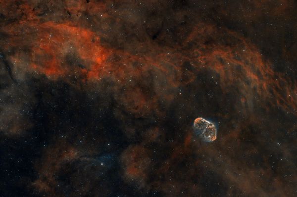 NGC 6888 и окрестности - астрофотография