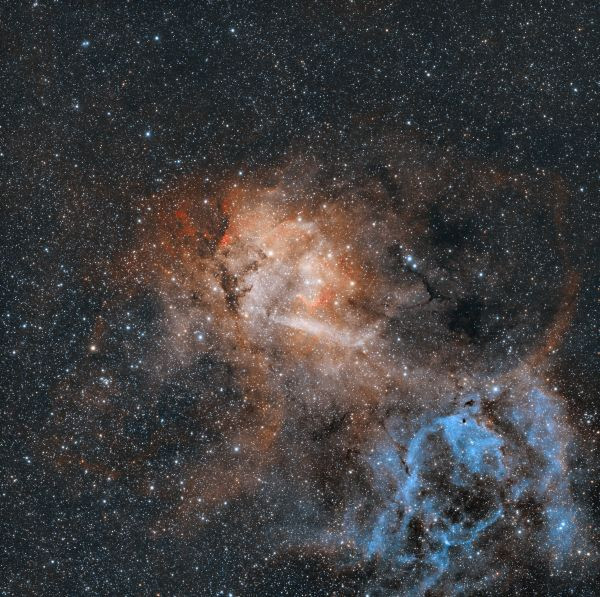 Sh2-132 - Lion Nebula, RASA 8