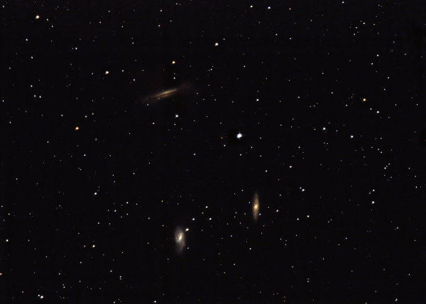 Триплет Льва: M65 M66 и NGC 3628. 20-21.04.2023 - астрофотография