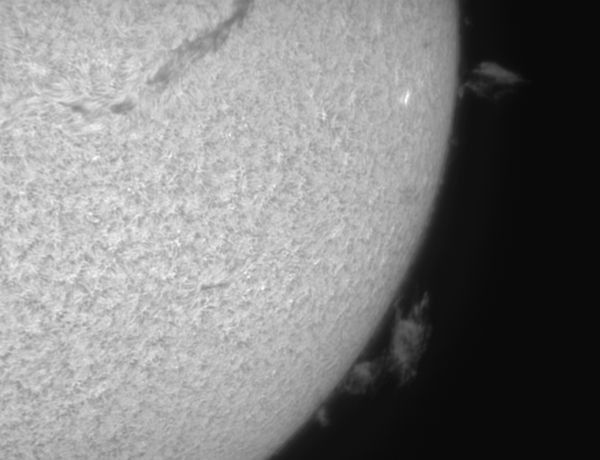 Prominences 16.03.2026 - Astrophotography