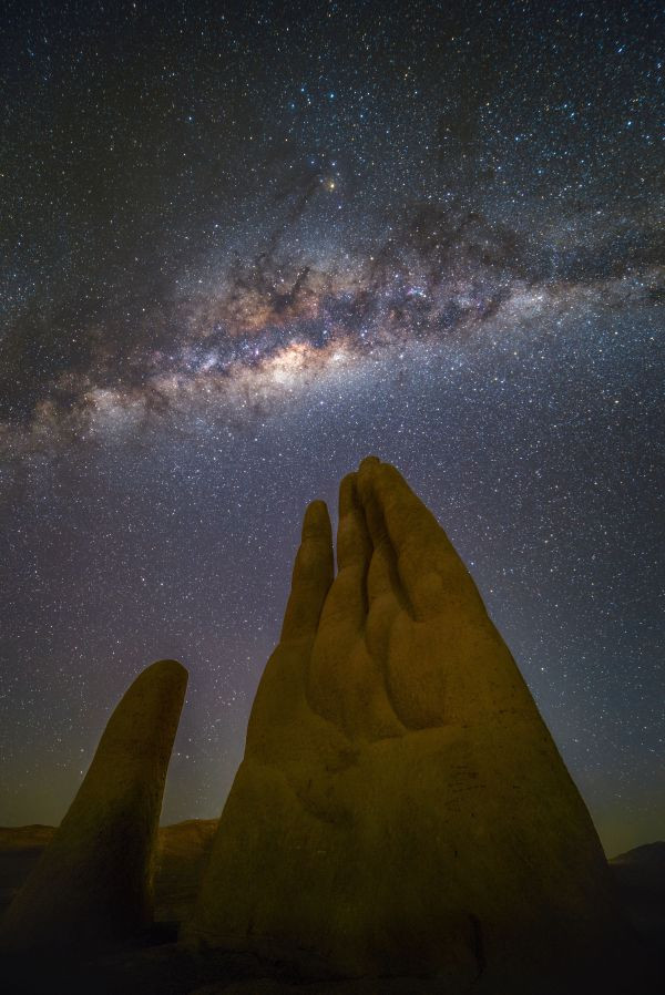 Desert Hand and the Milky Way - Astrophotography