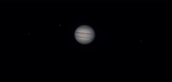 Юпитер и его спутники: Европа, Ганимед, Ио от 13.08.2022 - астрофотография