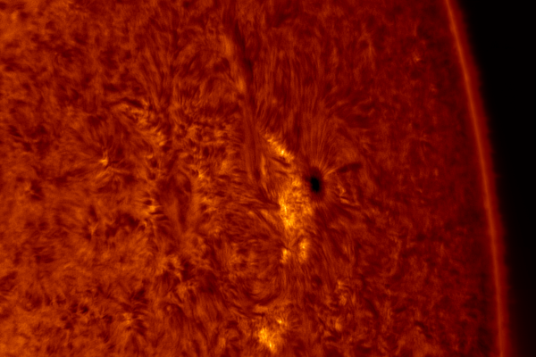 2020.10.24 Sun AR12776 H-Alpha (color) - астрофотография