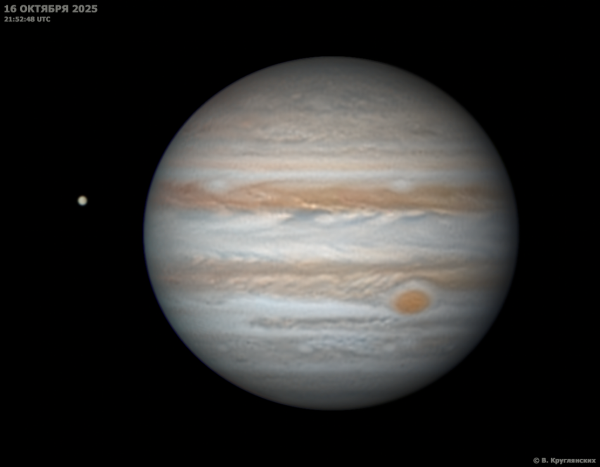 Jupiter and Europa. - Astrophotography