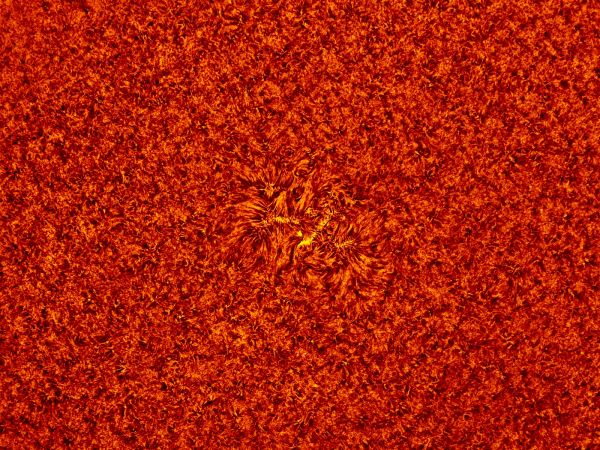 2018.05.09 Sun active region H-Alpha - астрофотография