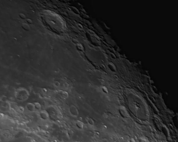Луна-кратеры Петавий, Лангрен -12.10.2022  - астрофотография