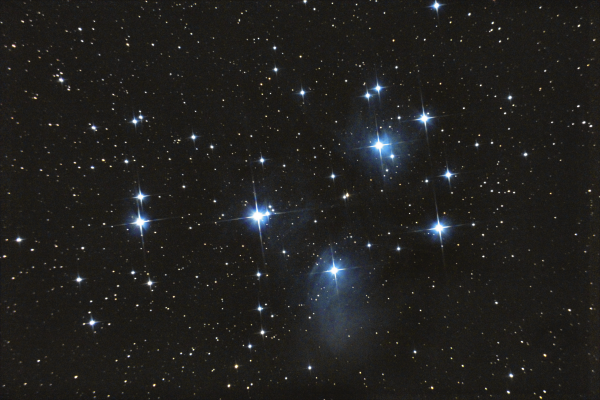 Скопление Плеяды М45. 08.11.2020 - астрофотография