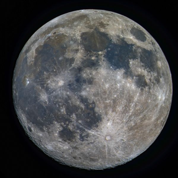 Moon rgb HD - астрофотография