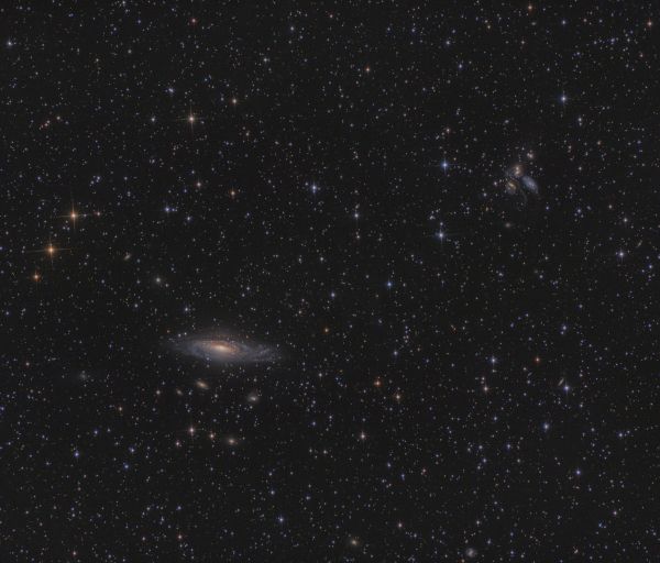Галактика NGC7331 и Квинтет Стефана - астрофотография
