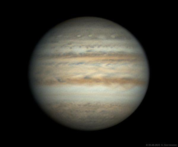 Юпитер 5 августа 2022 - астрофотография