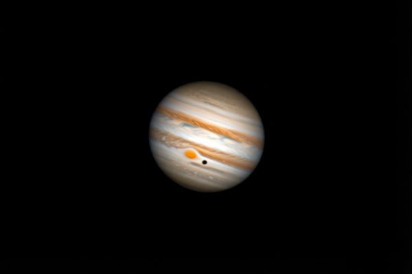Transit of Ganymede across the disk of Jupiter. - Astrophotography
