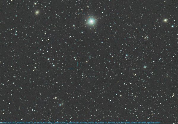 С/2022 E2 ATLAS - астрофотография