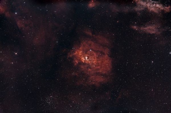 Туманность Пузырь (SH2-162) - астрофотография