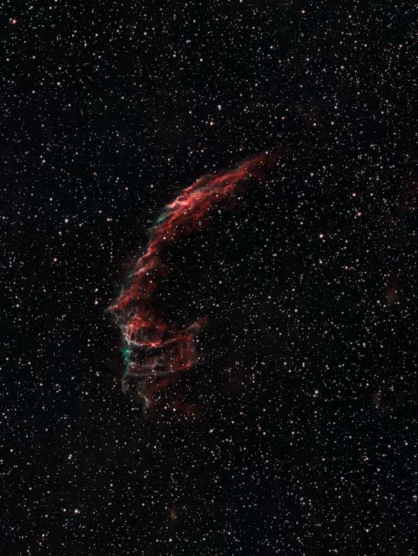 Eastern part of the Veil Nebula (NGC 6992, NGC 6995, IC 1340) - Astrophotography
