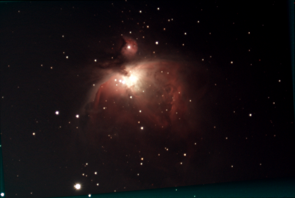 M 42(Большая туманность Ориона),M 43(Туманность дэ Мэйран) - астрофотография