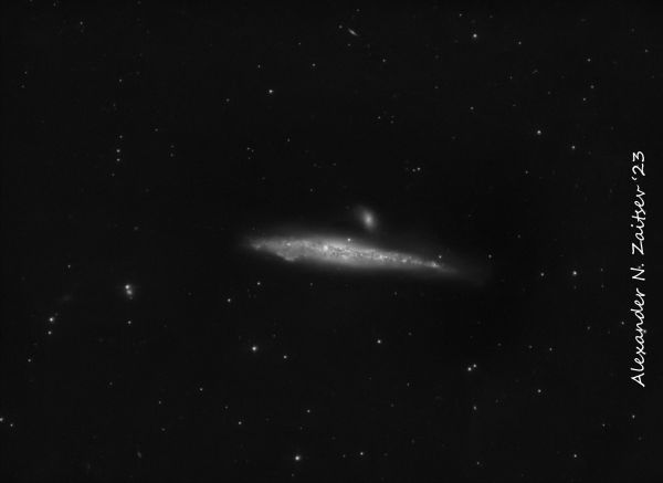 NGC4631 (Whale, Кит) in L filter - астрофотография