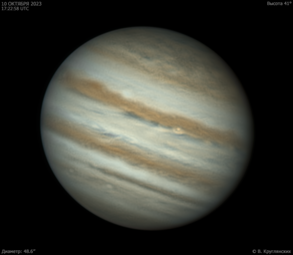 Юпитер 10 октября 2023 - астрофотография