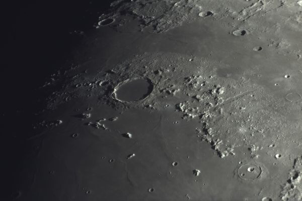 Plato, the Straight Range, the Montes Teneriffe, the Alpine Valley - Astrophotography