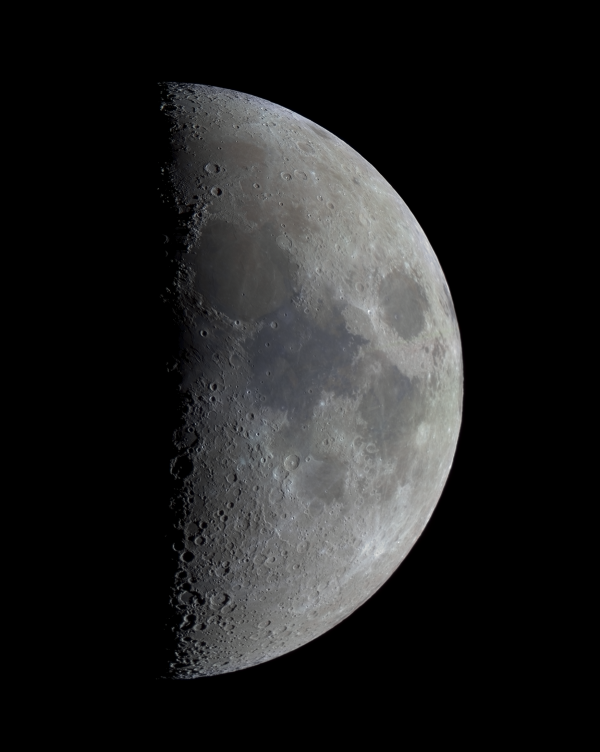 Панорама Луны в прямом фокусе 20.01.21 - астрофотография