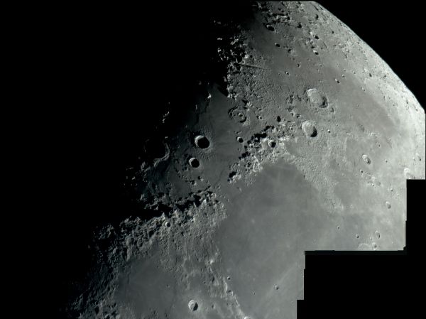 Панорама Луны от 9 апреля - астрофотография