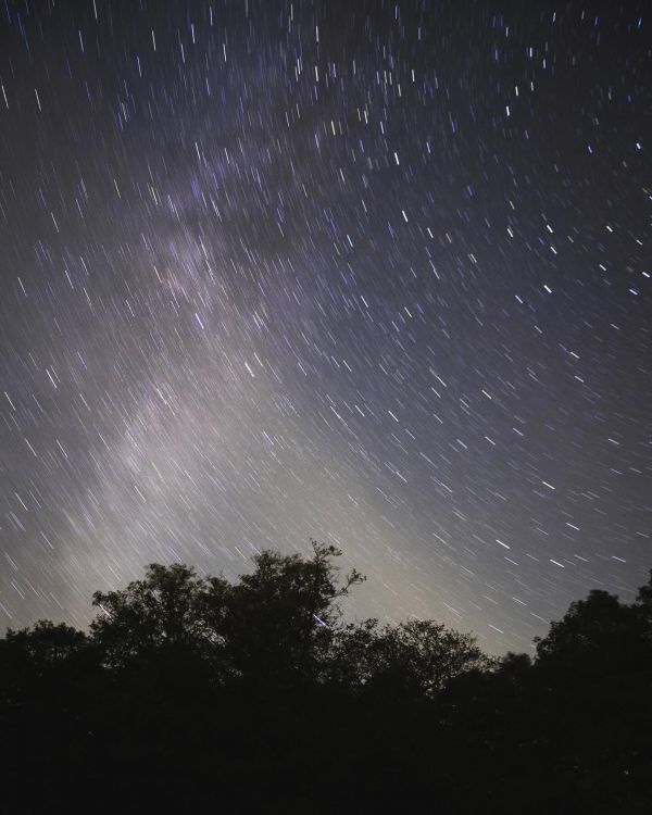 Milky Way & Star tracks - астрофотография