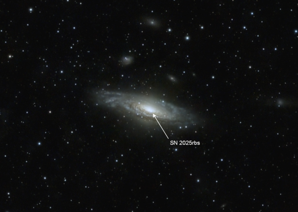 NGC7331 and supernova SN 2025rbs - Astrophotography