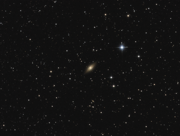 NGC 7814 little sombrero galaxy in pegassus LRGB - астрофотография