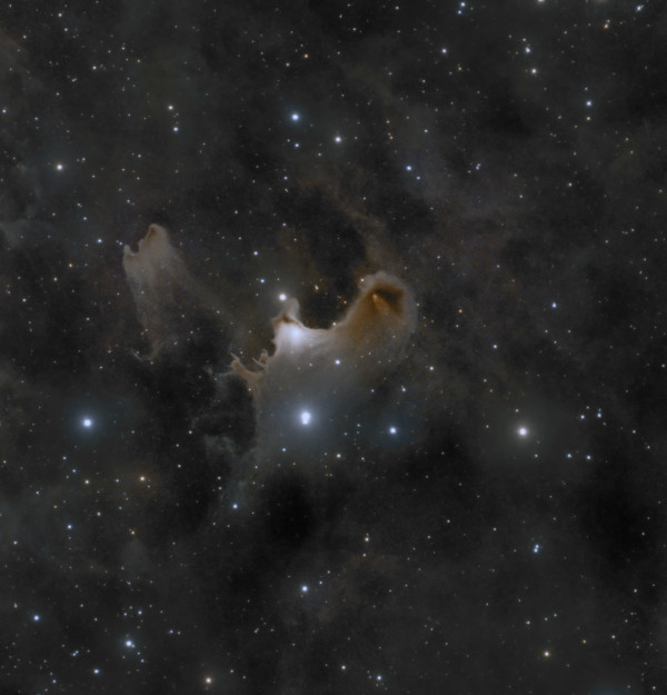 Sh-2 136 Ghost nebula (Ghost) Version 3 Expanded field - Astrophotography