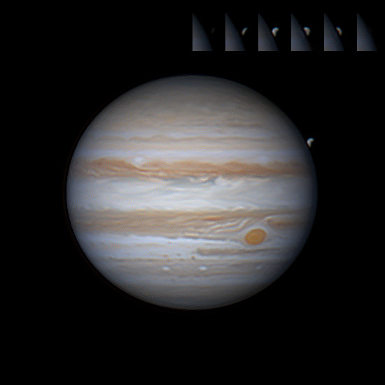 Jupiter, eclipse/occultation of Ganymede. 06.12.2025. - Astrophotography