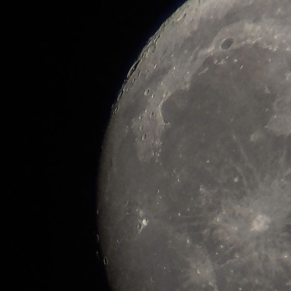 Северо-западный край Луны.  - астрофотография