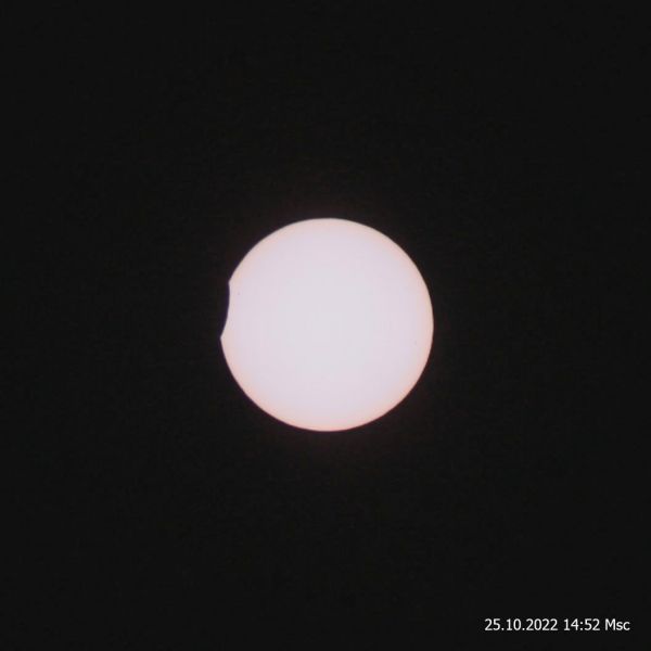 Затмение Солнца в Липецке 2022.10.25 - астрофотография