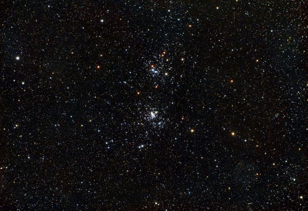 NGC 884 Doppio Ammasso di Perseo (χ Persei Open Cluster) - астрофотография