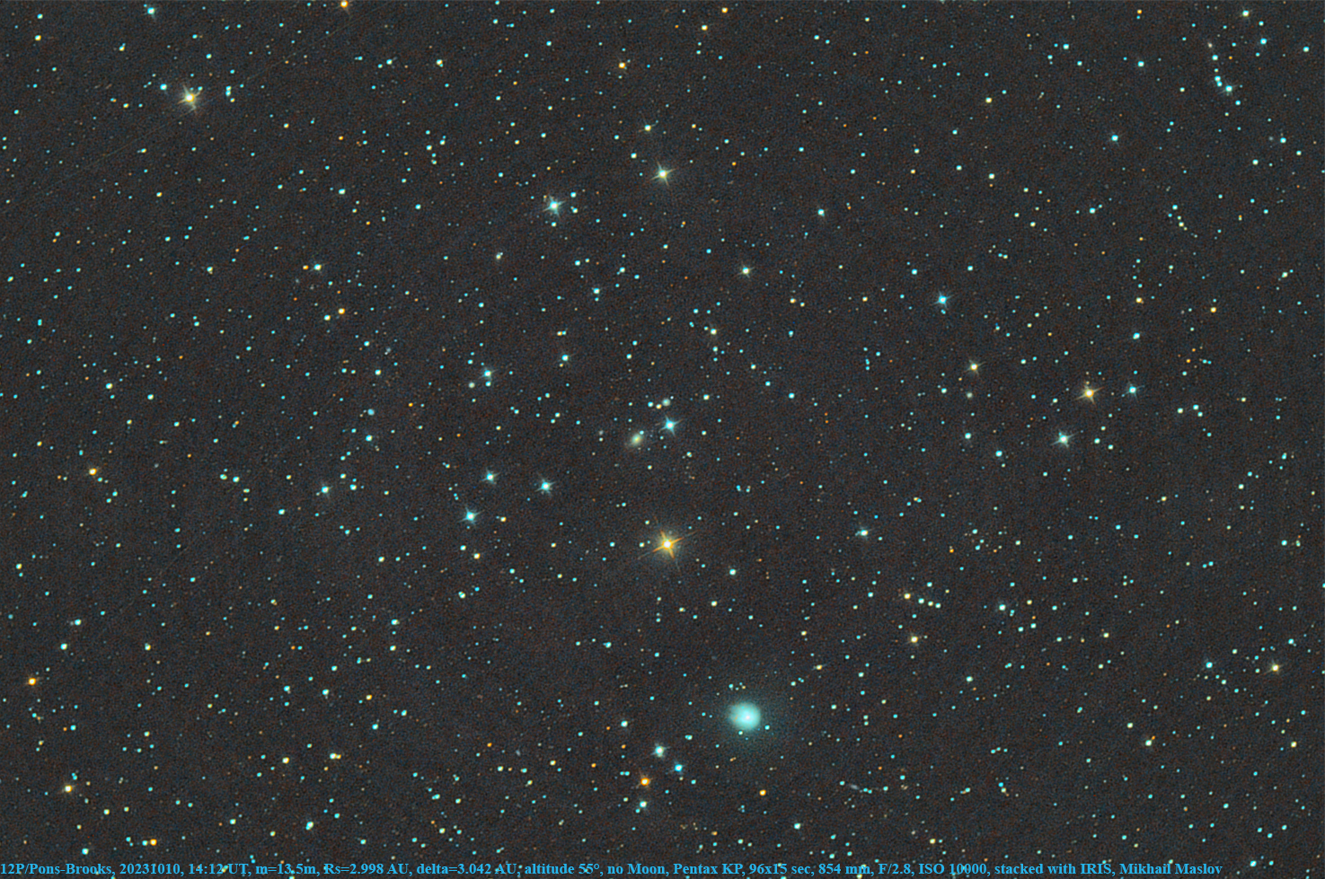 Комета понса брукса 2024 фото. Комета 12p Pons-Brooks. 12p/Pons-Brooks. Комета Понса Брукса 2024. Комета 12p/Pons-Brooks карта.