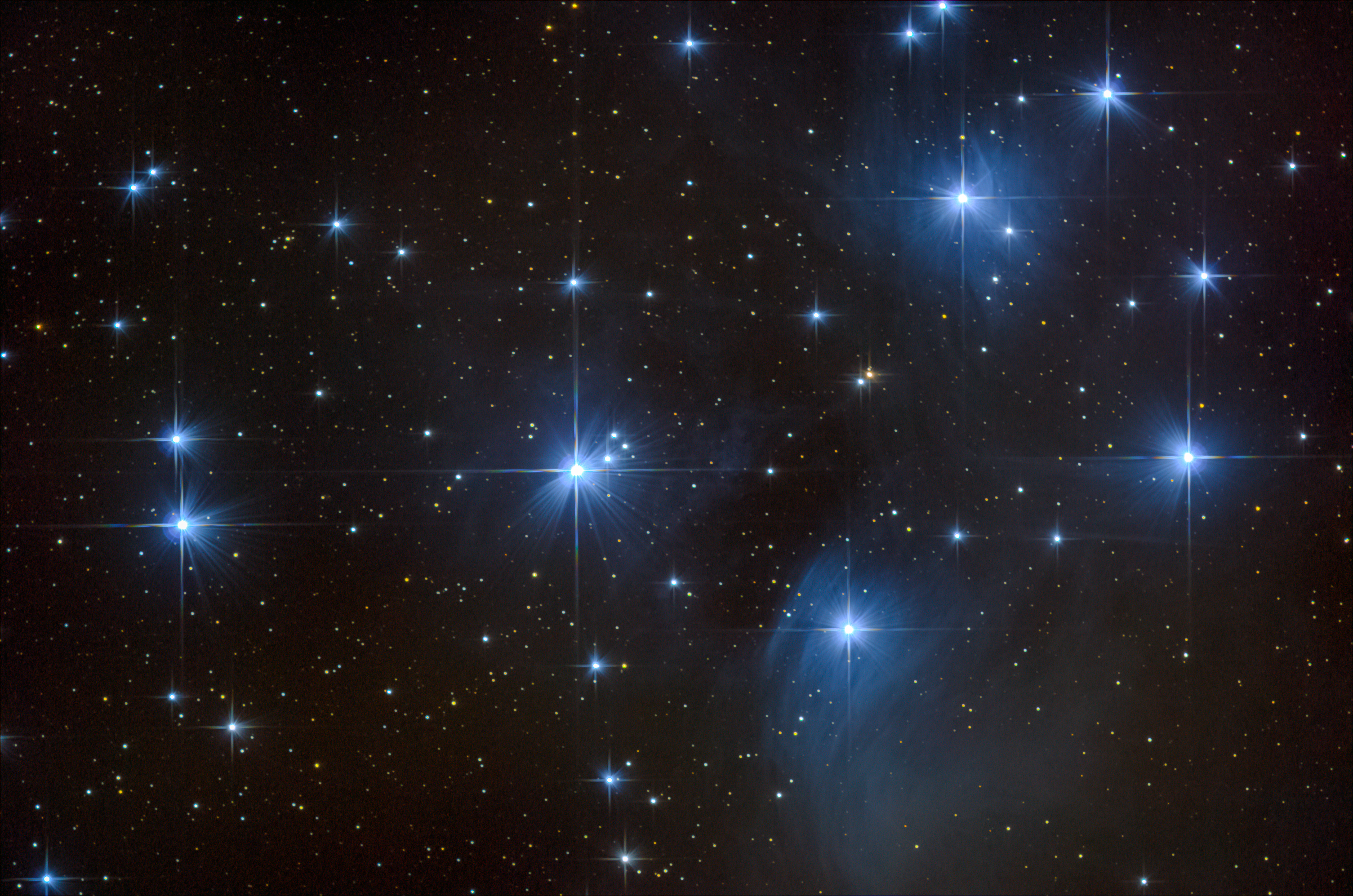 Рассеянное Звёздное скопление Плеяды (m 45)