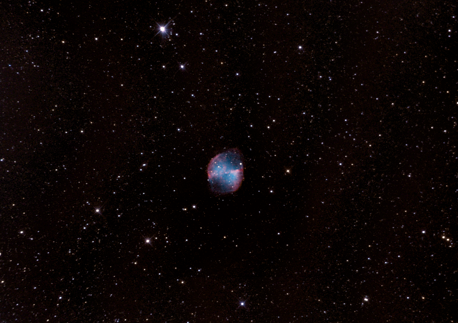 Туманность гантель. Нептун астрофотография. Sky Watcher 130 PDS. М27 (NGC 6853.