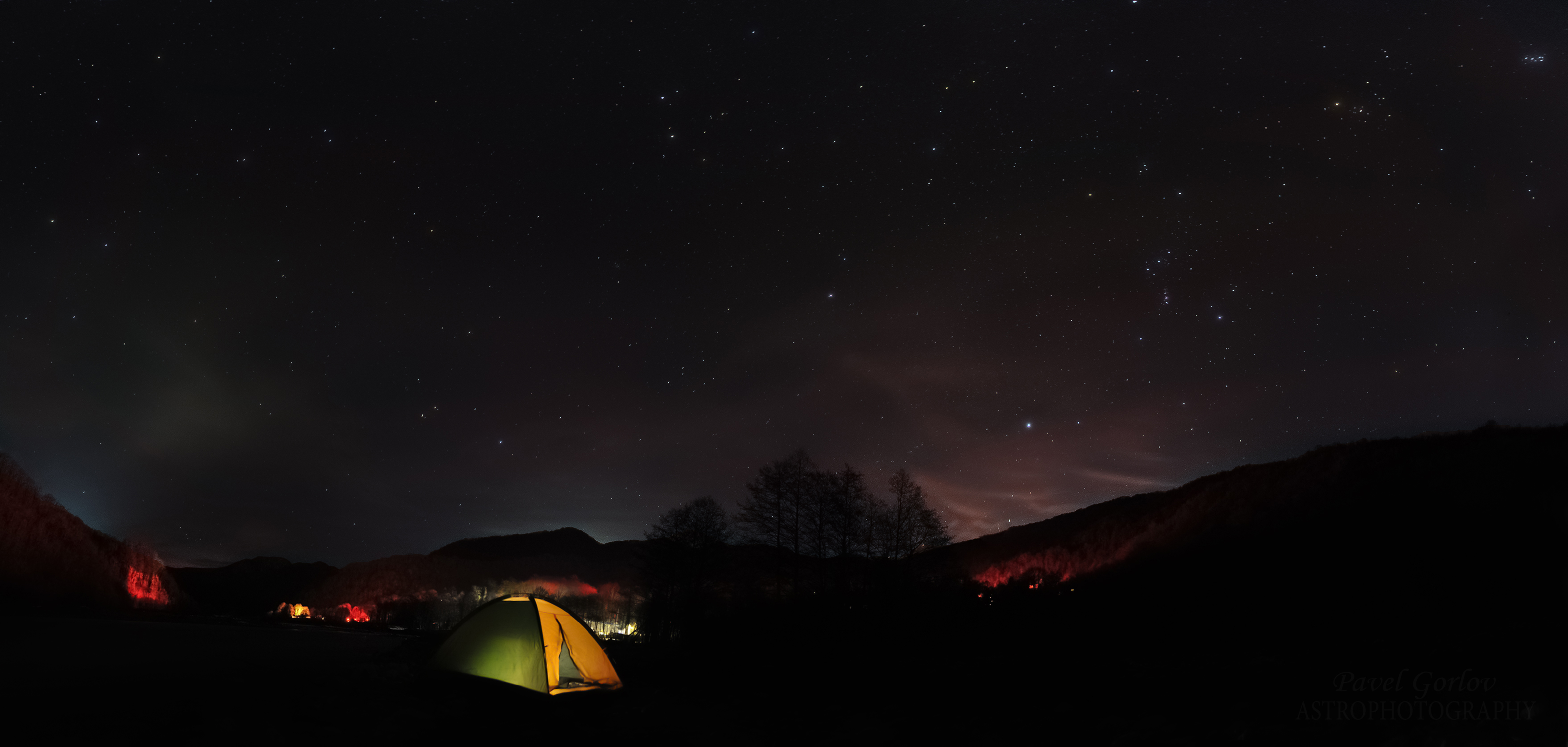 В этот звездный вечер никого нет. Звёздный вечер 401. Астрофото на зеркалку. Фото Солохаул панорамная.